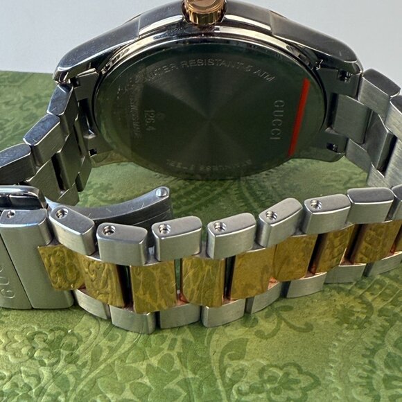 Gucci G Timeless Silver Dial Two Tone Steel Strap Watch - Picture 4 of 5